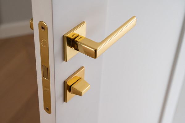 door and door handle closeup