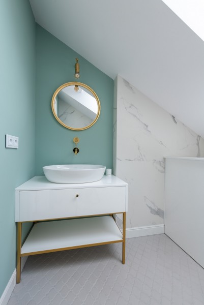 bathroom and sink